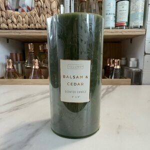 Balsam & Cedar Scented Candle - Deep Green